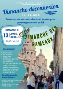 dimanche deconnexion rameaux